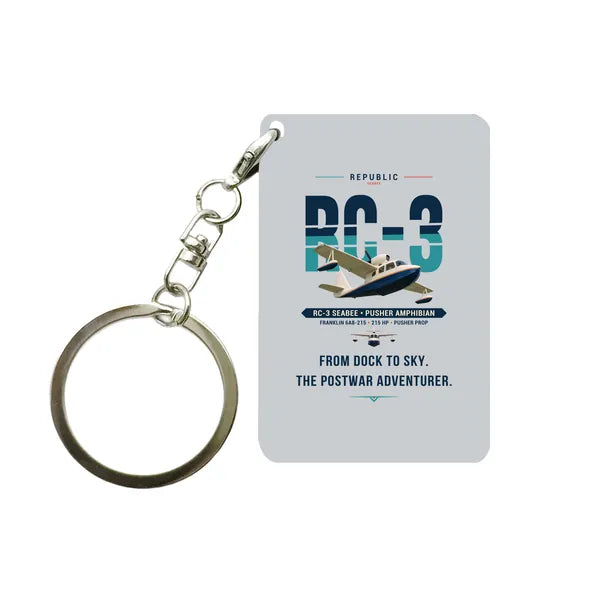 Republic RC-3 Seabee - Original - Key Chain - Light Gray