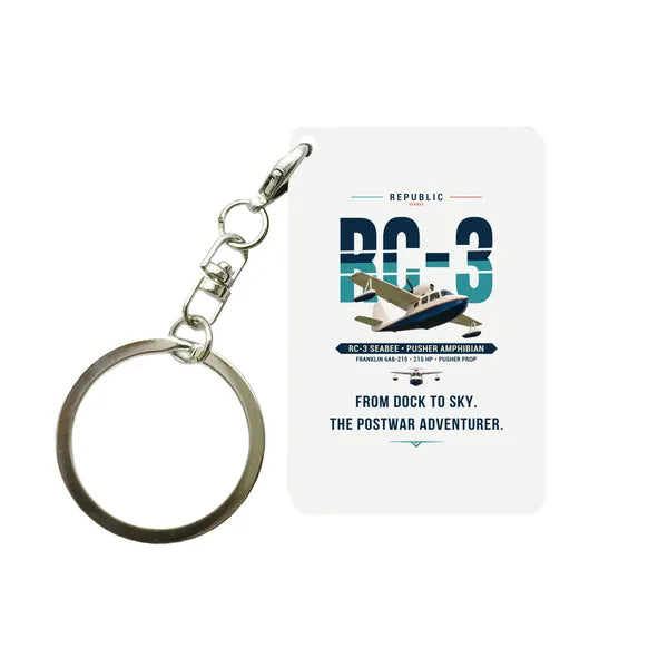 Republic RC-3 Seabee - Original - Key Chain - White
