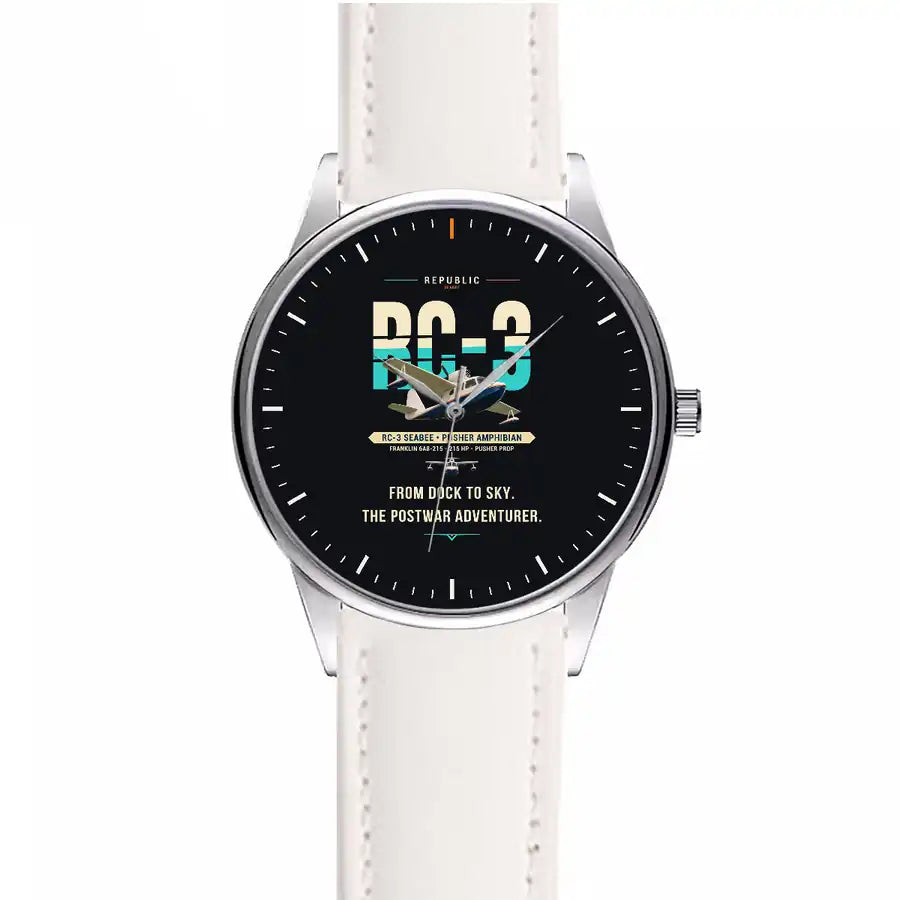 Republic RC-3 Seabee - Original - Leather Strap - White Leather Strap