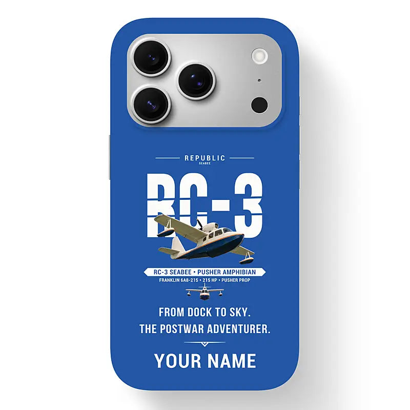 Republic RC-3 Seabee - Original + Name - MagSafe iPhone 17 Pro - Blue