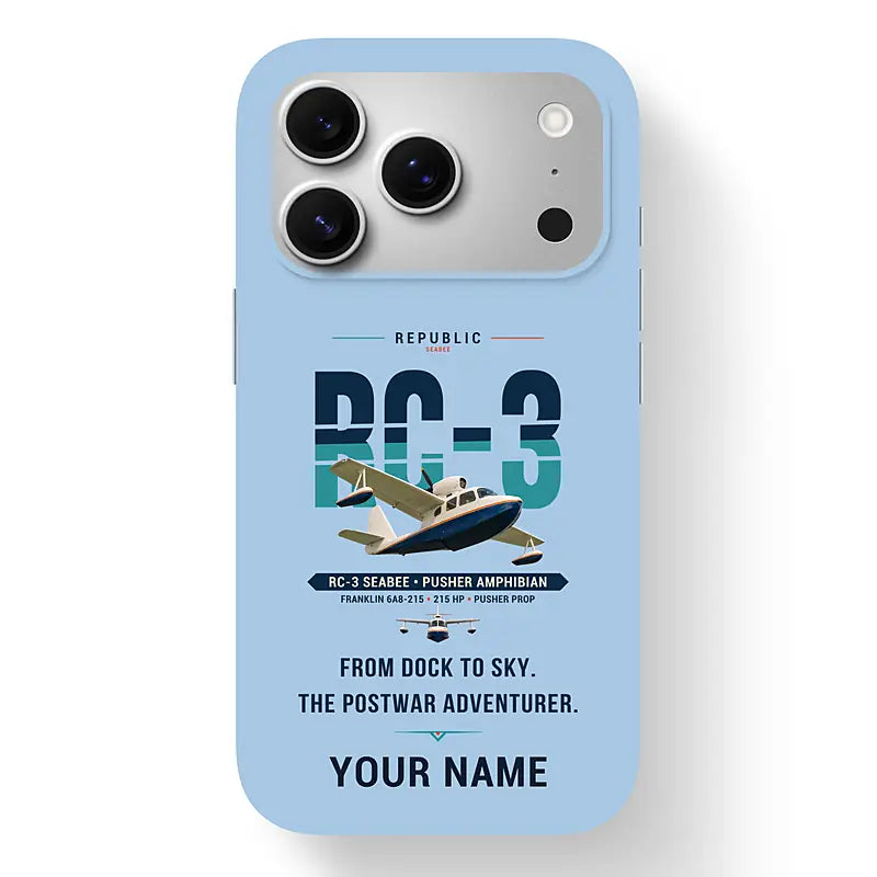Republic RC-3 Seabee - Original + Name - MagSafe iPhone 17 Pro - Light Blue