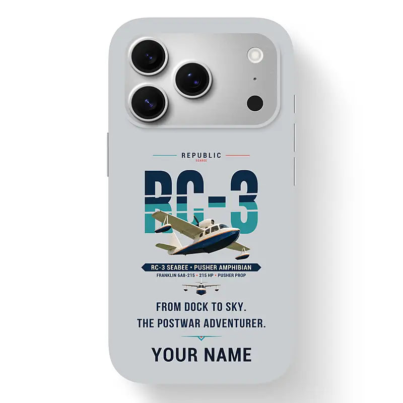 Republic RC-3 Seabee - Original + Name - MagSafe iPhone 17 Pro - Light Gray