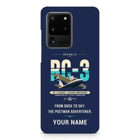 Thumbnail for Republic RC-3 Seabee - Original + Name - Samsung Case - Navy Blue