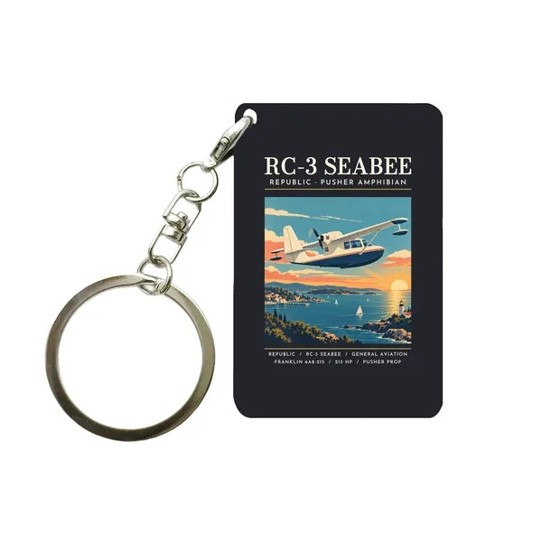 Republic RC-3 Seabee - Poster - Key Chain - Black