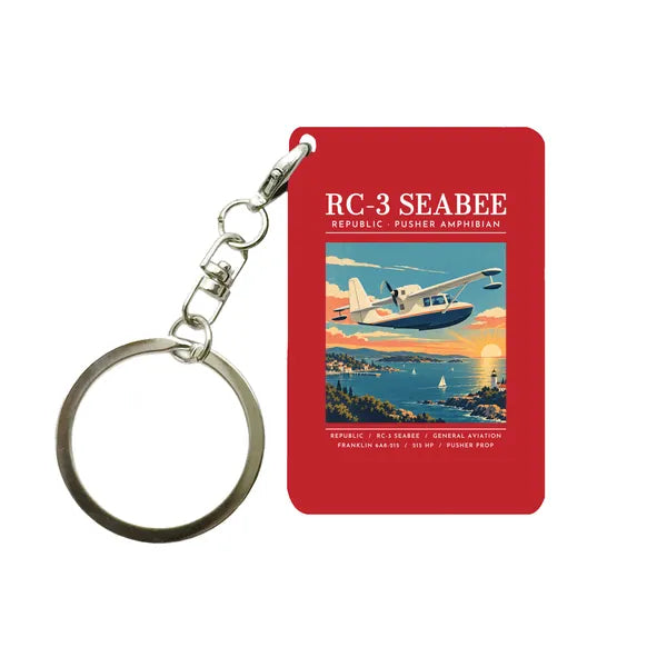 Republic RC-3 Seabee - Poster - Key Chain - Red