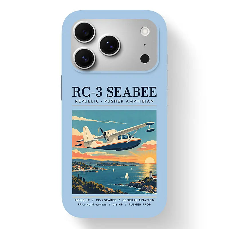 Republic RC-3 Seabee - Poster - MagSafe iPhone 17 Pro - Light Blue