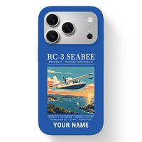 Thumbnail for Republic RC-3 Seabee - Poster + Name - MagSafe iPhone 17 Pro - Blue