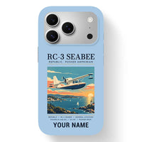 Thumbnail for Republic RC-3 Seabee - Poster + Name - MagSafe iPhone 17 Pro - Light Blue