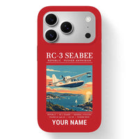 Thumbnail for Republic RC-3 Seabee - Poster + Name - MagSafe iPhone 17 Pro - Red