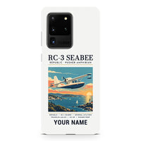 Thumbnail for Republic RC-3 Seabee - Poster + Name - Samsung Case - White