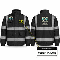 Thumbnail for Republic RC-3 Seabee Reflective Winter Jackets - Original + Name - Black