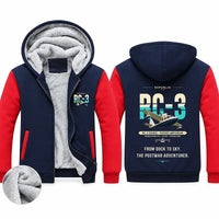 Thumbnail for Republic RC-3 Seabee Zipped Sweatshirts - Original - Navy & Red