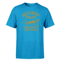 Thumbnail for Retired Pilot & Coctails design on turquoise single side
