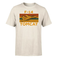 Thumbnail for Retro F-14 Tomcat design on beige single side