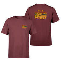 Thumbnail for Retro F-14 Tomcat design on dark red double side