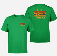 Thumbnail for Retro F-14 Tomcat design on green double side