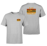 Thumbnail for Retro F-14 Tomcat design on light gray double side