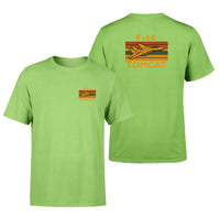 Thumbnail for Retro F-14 Tomcat design on light green double side