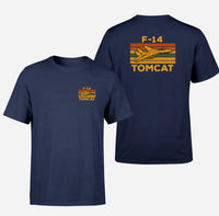Thumbnail for Retro F-14 Tomcat design on navy blue double side