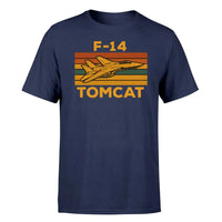 Thumbnail for Retro F-14 Tomcat design on navy blue single side
