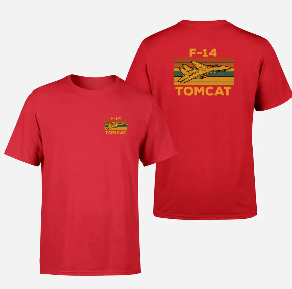 Retro F-14 Tomcat design on red double side