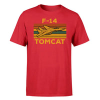 Thumbnail for Retro F-14 Tomcat design on red single side