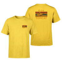 Thumbnail for Retro F-14 Tomcat design on yellow double side