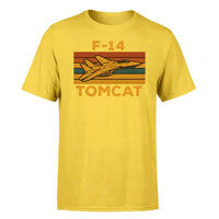 Thumbnail for Retro F-14 Tomcat design on yellow single side