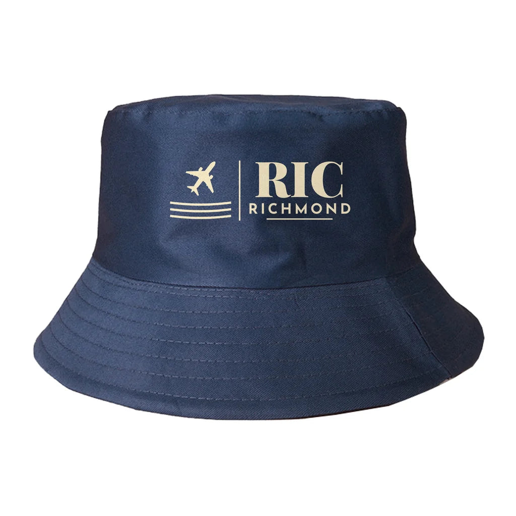 Richmond International Airport (RIC) summer hat - dark blue