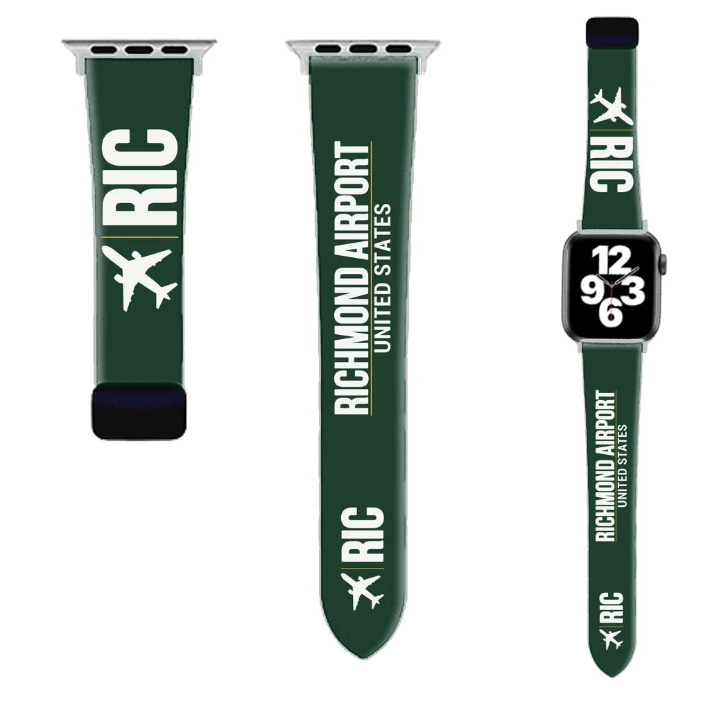 WBV6 | Richmond International Airport RIC | Dark Green (Magnetic Band)