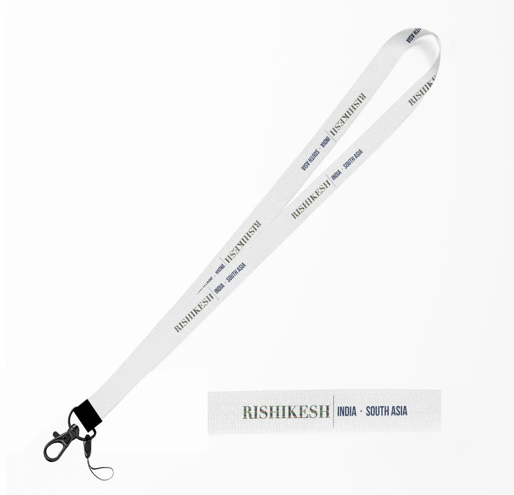 Rishikesh City Series lanyard - white