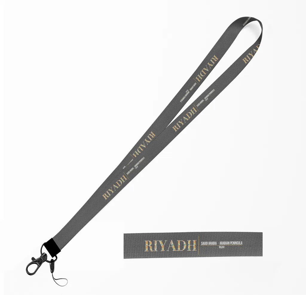 Riyadh City Series lanyard - gray