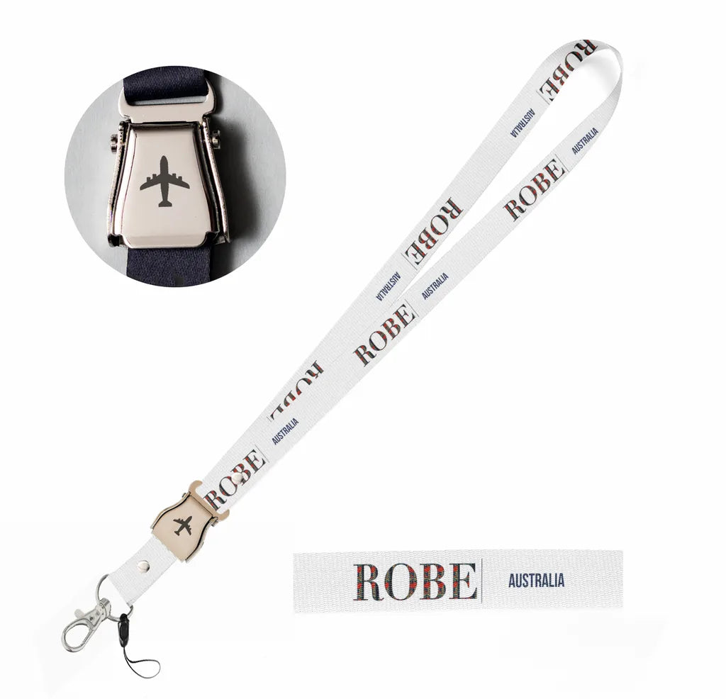 Robe City Series seat belt lanyard - white