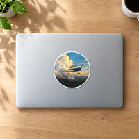 Thumbnail for Robin DR400 - 3D + Name - Circle Sticker - MacBook