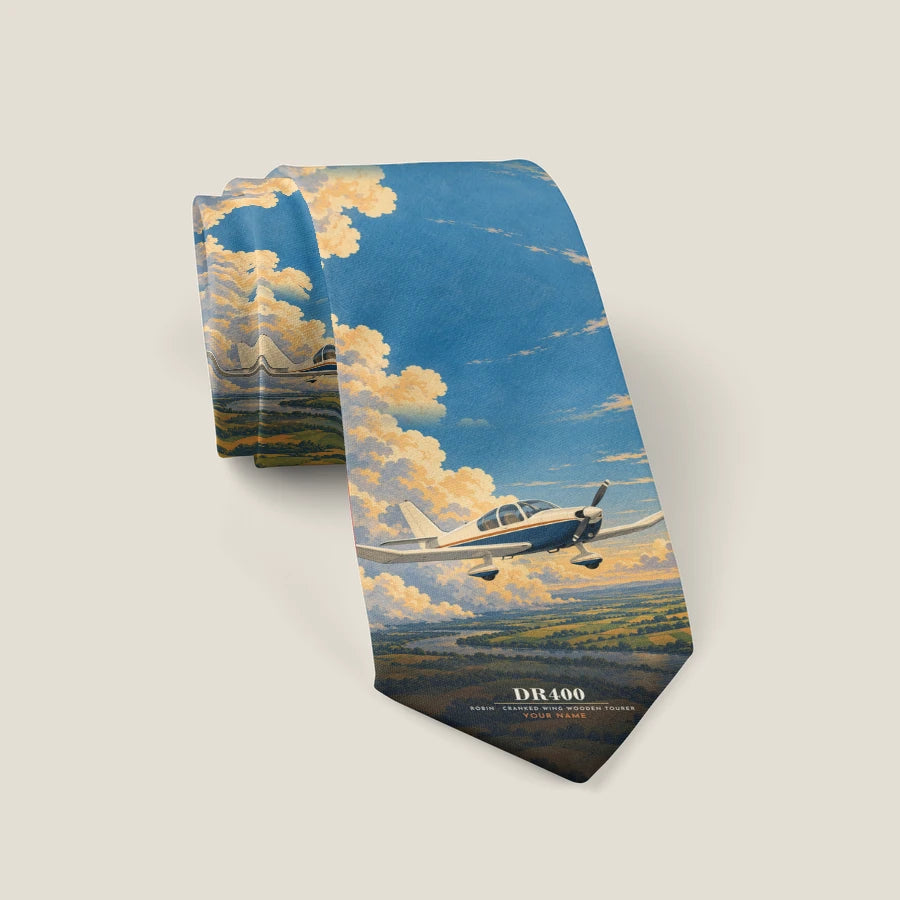 Robin DR400 - 3D + Name - Tie - Full Print