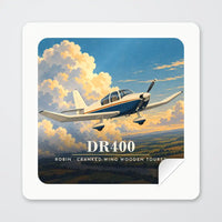 Thumbnail for Robin DR400 - 3D - Square Sticker - Peel