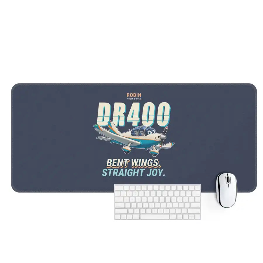 Robin DR400 - Cartoon - Desk Mat - Navy Blue