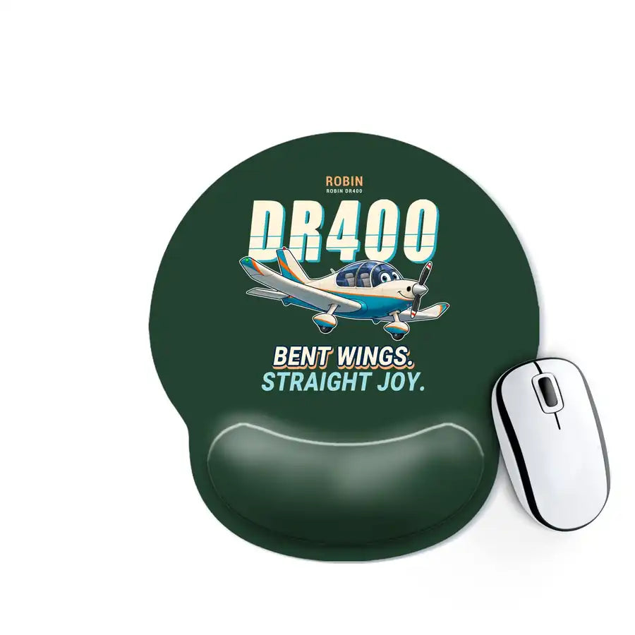 Robin DR400 - Cartoon - Ergonomic Mouse Pad - Dark Green