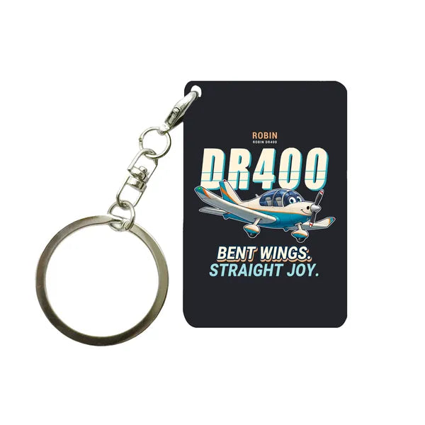 Robin DR400 - Cartoon - Key Chain - Black