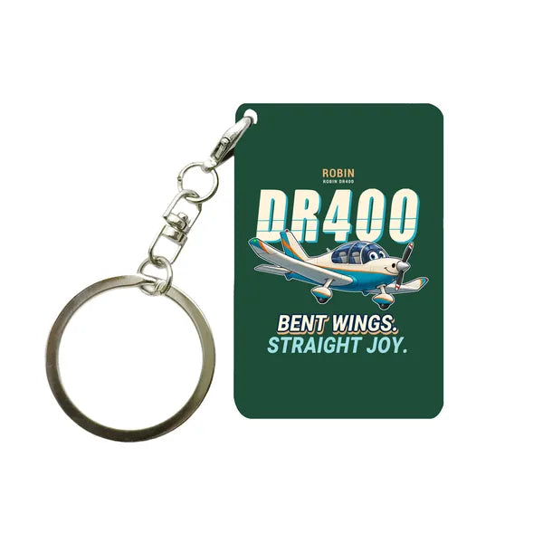 Robin DR400 - Cartoon - Key Chain - Dark Green