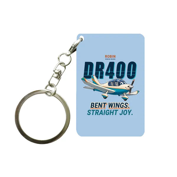 Robin DR400 - Cartoon - Key Chain - Light Blue