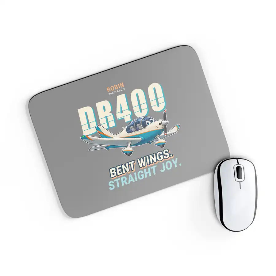 Robin DR400 - Cartoon - Mouse Pad - Gray