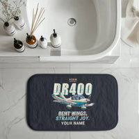 Thumbnail for Robin DR400 - Cartoon + Name - Bath Mat