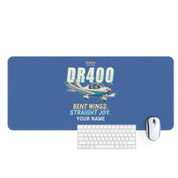 Thumbnail for Robin DR400 - Cartoon + Name - Desk Mat - Blue