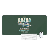 Thumbnail for Robin DR400 - Cartoon + Name - Desk Mat - Dark Green