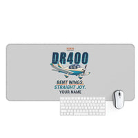 Thumbnail for Robin DR400 - Cartoon + Name - Desk Mat - Light Gray