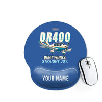 Thumbnail for Robin DR400 - Cartoon + Name - Ergonomic Mouse Pad - Blue