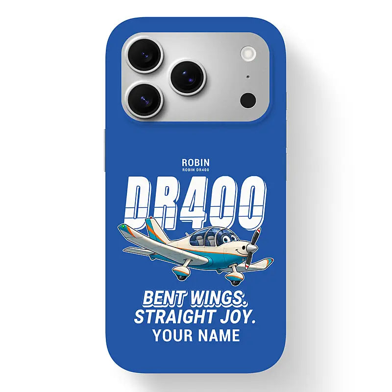 Robin DR400 - Cartoon + Name - MagSafe iPhone 17 Pro - Blue