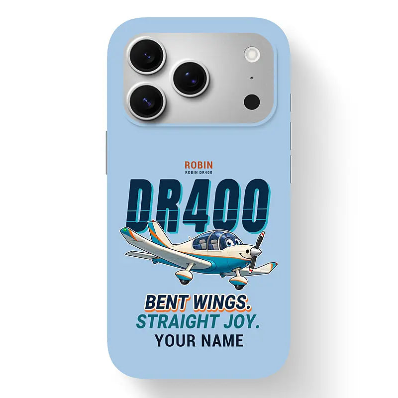Robin DR400 - Cartoon + Name - MagSafe iPhone 17 Pro - Light Blue