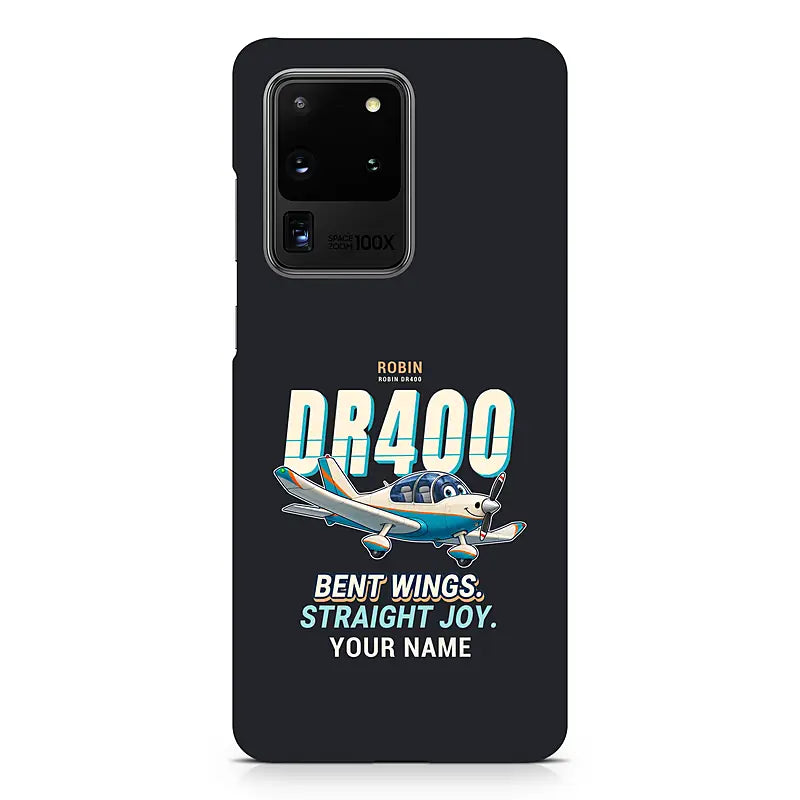 Robin DR400 - Cartoon + Name - Samsung Case - Black